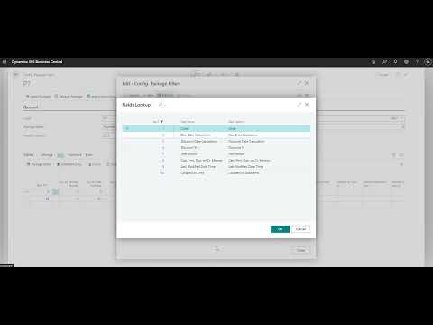 Configuration Packages in Business Central