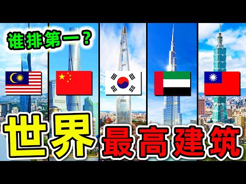 全世界“各地最高”的12座摩天大樓！“台北101”排名第幾？哈利法塔只排第2，第一名高1600米，造價6200億。|世界之最TOP