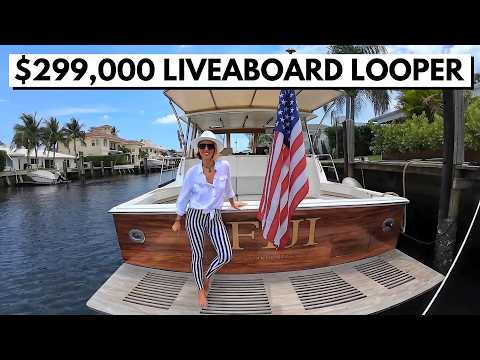 WHY SO POPULAR? 🤔 $299K 1999 Grand Banks 49' Eastbay HX Liveaboard Yacht Tour