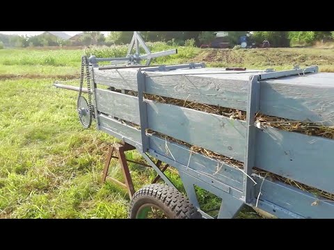 Homemade hay press. The FIRST Test.