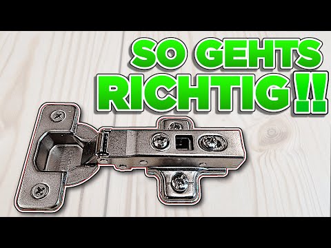 NEXT LEVEL Möbelbau: Topfscharnier EINFACH einbauen! | Alles was du über TOPFBÄNDER wissen musst