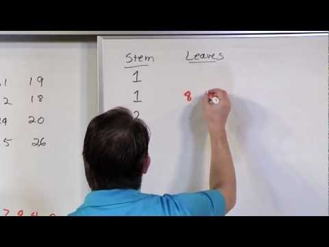 Stem and Leaf Plots in Statistics