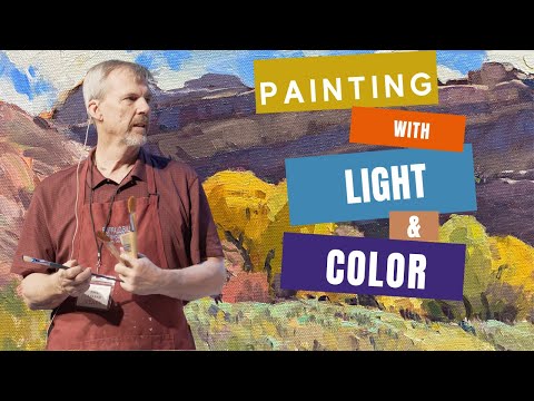 Mixing Color To Show The Light Landscape Painting Tutorial