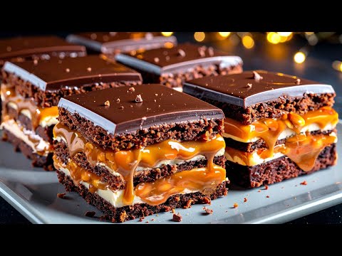 Snickers cake that melts in your mouth! Simple and delicious!