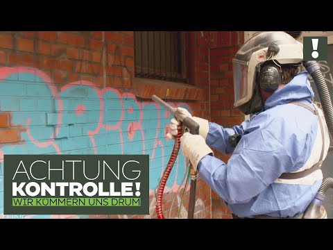 Dem Graffiti an den KRAGEN! Mit der TROCKENEIS-Kanone gegen Schmierereien! | Achtung Kontrolle
