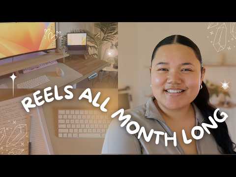 Batch creating a month of Instagram Reels & Carousels (and how you can too)