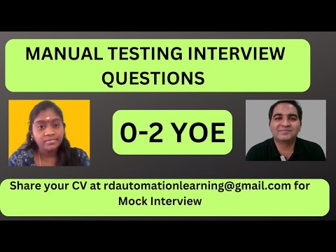Manual Testing Interview For Freshers| Testing Interview Questions