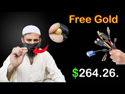 I Recovered Gold From Computer Cables | Free Gold In Electronics Parts