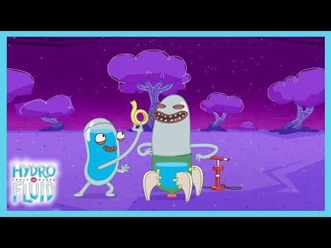 Hydro and Fluid - Rocket Water Space Tea Fun! | WildBrain Action Arena