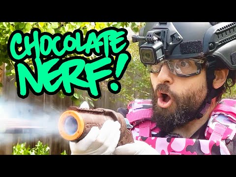 3D PRINTED SOLID CHOCOLATE NERF BLASTERS