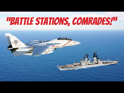 Solo F-14 Tomcat Jumps Russia's Northern Fleet