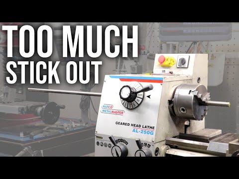 Avoiding A Dangerous Situation on the Lathe | Making A Lathe Spider