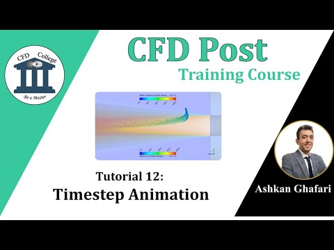 CFD Post Tutorial 12 | How to make timestep animation in transient simulations in CFD Post?