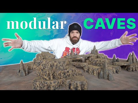 Easiest D&D MODULAR CAVE Terrain (without breaking the bank)
