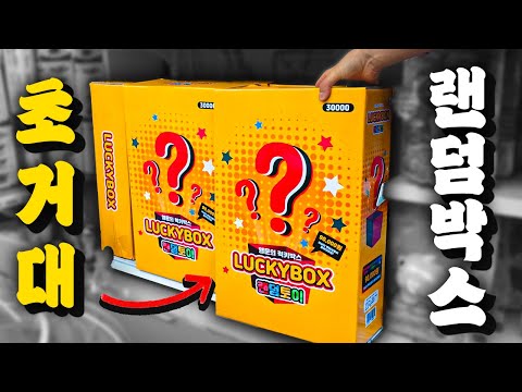 갑자기 발견한 초거대 장난감 랜덤박스 리뷰! (가격 뭐야!?)