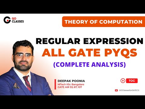 Regular Expressions - ALL GATE PYQs - Part 1 | Finite Automata | Theory of Computation | With NOTES