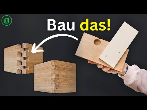 Perfekte SCHWALBENSCHWANZ ZINKEN 👉 dank dieser 0 EURO VORRICHTUNG! 🤩 | Jonas Winkler