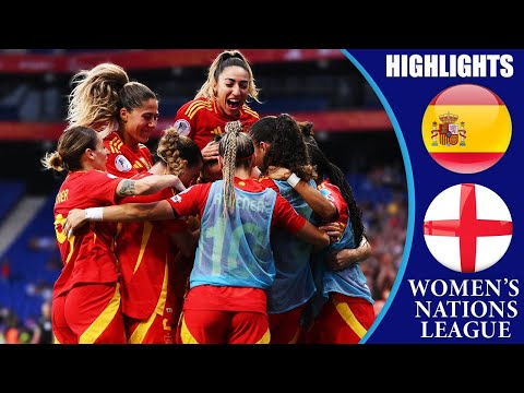 Spain vs England || HIGHLIGHTS || UEFA Women's Nations League 2025