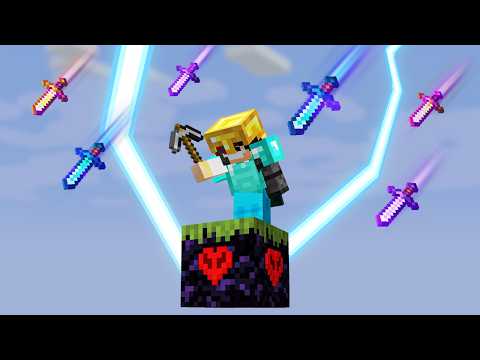 Minecraft, But It's On 1 Hardcore Block