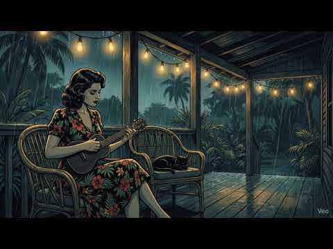Tropical Haunted Christmas: Dark Lo-Fi & Hawaiian Beats (1 Hour Focus)