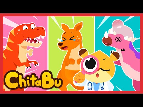 Cool dinosaurs and animal fun 🦕🦓🎶 | Song mix | Popular children's songs | #Chitabu