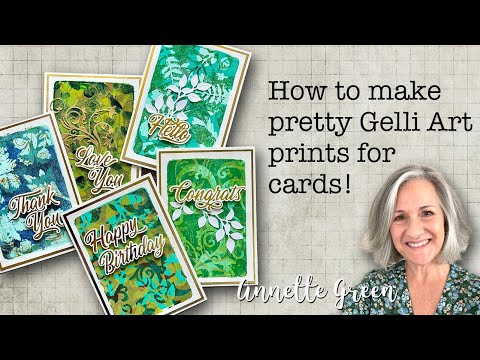 How to Make Pretty Gelli Art Prints for Cards