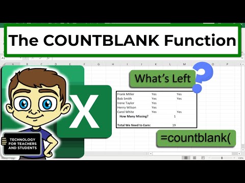 Use Excel's COUNTBLANK Function to Track Empty Cells
