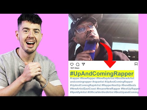 I worked with The Rappers that put #UpAndComingRapper in their Posts