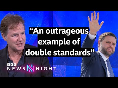 Nick Clegg hits out at free speech 'hypocrisy', Nigel Farage and JD Vance