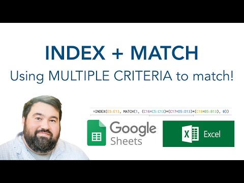 Index Match Using MULTIPLE CRITERIA 🙀🤯