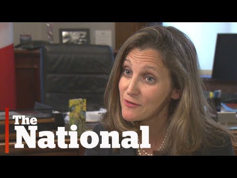 Chrystia Freeland says it's time for Canada to step up
