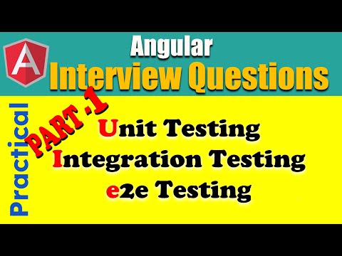 Angular Interview Question  - Unit Testing  - Step by Step - Part 1