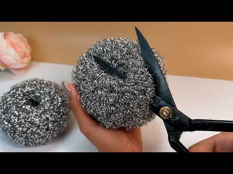 I SAW IT IN AN EXPENSIVE STORE AND MADE IT MYSELF!😍 GENIUS METAL SPONGES IDEA! DIY HOME DECOR!