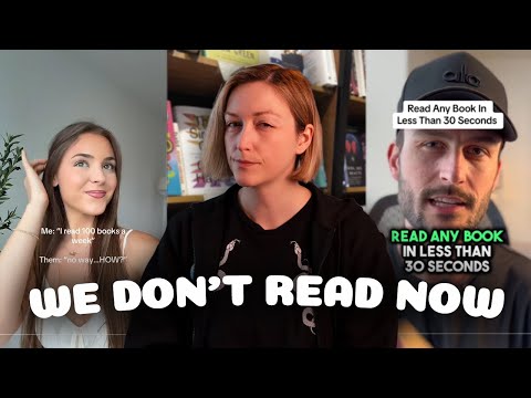 People have stopped actually reading books