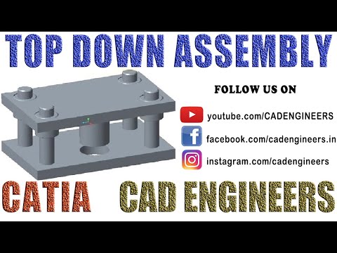 32. TOP DOWN ASSEMBLY ( PRESS TOOL) IN CATIA V5.