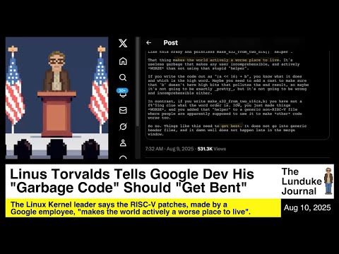 Linus Torvalds Tells Google Dev His "Garbage Code" Should "Get Bent"