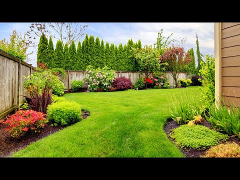 BACKYARD LAWN GRASS LANDSCAPING DESIGN IDEAS | TOP 10 LAWN GARDEN FOR PERFECT BACKYARD OUTDOOR SPACE