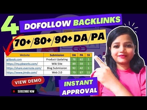 🔥4 High DA DoFollow Backlinks Creation 2025 🔥 Gitbook, PBworks, Evernote, Jimdo Backlink Tutorial
