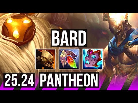 BARD & Miss Fortune vs PANTHEON & Draven (SUP) | 44K damage | EUW Diamond | 25.24