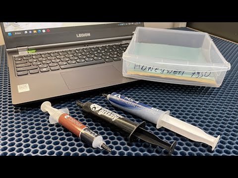 What is phase-change thermal paste, and what is it for? Testing the Honeywell PTM7950 on a Lenovo...