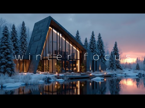 Winter Cabin Study | Deep Work Music & Focus Beats | Relaxing Ambient Background
