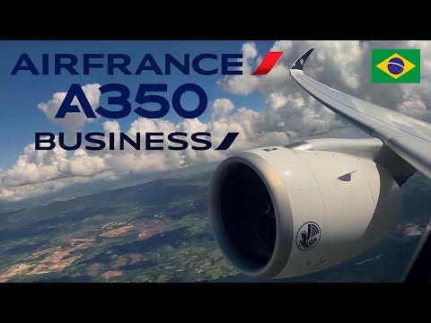 🇧🇷 Sâo Paulo - Paris 🇫🇷 Air France Airbus A350-900 / BUSINESS Class New Cabin ! [FULL FLIGHT REPORT]