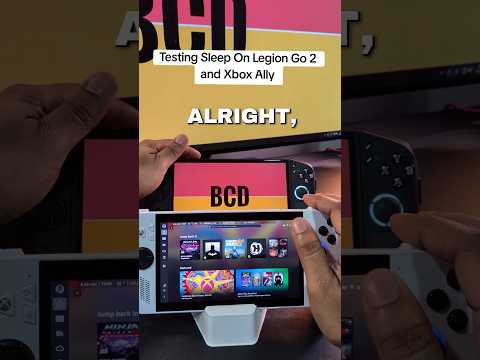 Sleep + PC Handhelds...Does it work? #pcgaming #lenovolegion #asus #tech