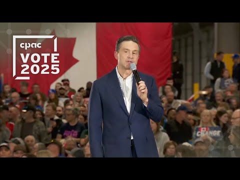 Conservative Leader Pierre Poilievre holds a rally in Edmonton – April 7, 2025