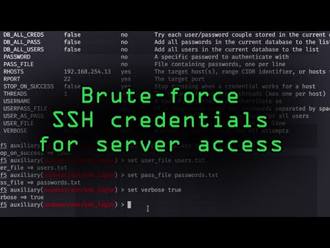 How Hackers Could Brute-Force SSH Credentials to Gain Access to Servers