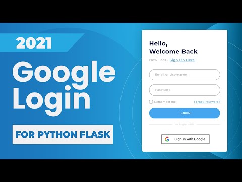 Python Flask Google Login: [HOW TO]  Google Login for Flask (2021)