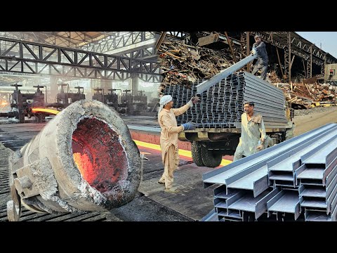 "From Waste to Wonder: How Scrap Metal Becomes Strong H-Beams”