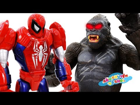 ĐỒ CHƠI SIÊU NHÂN NGƯỜI NHỆN ROBOT Đại Chiến QUÁI VẬT KHỔNG LỒ - Câu Chuyện Đồ Chơi