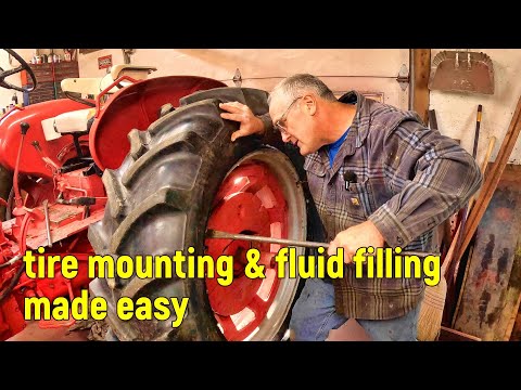 "No Sweat" Tractor Tire Installation & Fluid Ballast Filling