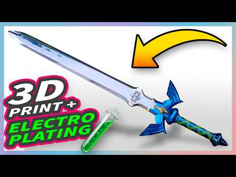 Electroplating 3D Prints | Master Sword Tutorial
